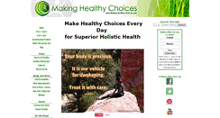 Desktop Screenshot of making-healthy-choices.com