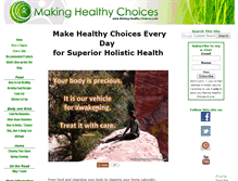 Tablet Screenshot of making-healthy-choices.com